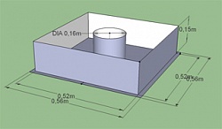 Печная проходка 520*520 мм