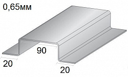 Профиль шляпный 20*90*20 (тол. 0,65мм)